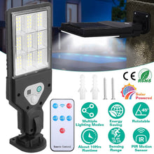 Load image into Gallery viewer, Solar Wall Light Outdoor Beads PIR Motion Sensor Remote Control Wireless Lamps
