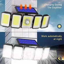 Load image into Gallery viewer, Solar Wall Light with 5 Adjustable Angle Heads
