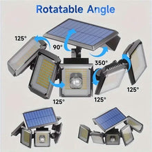Load image into Gallery viewer, Solar Wall Light with 5 Adjustable Angle Heads

