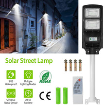 Load image into Gallery viewer, Solar Wireless IP65 Waterproof Street Path Light
