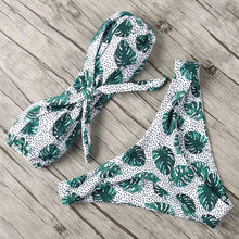 Load image into Gallery viewer, Solid Bikini Set Swimsuit Women Bikini Swimwear Female Halter Top Bathing Suit Swimming Wear Bikini High Cut Swimsuit High Waist Plus Size Summer Swimwear
