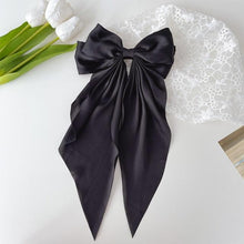 Load image into Gallery viewer, Solid Color Big Large Satin Bow Hairpins Barrettes For Women Girl Wedding Long Ribbon Hair Clip Fashion Hairgrips Accessories For Party
