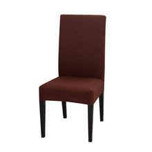 Load image into Gallery viewer, Solid Color Chair Covers Elastic Stretch Protection Case Slipcovers for Wedding Restaurant Home Kitchen Dining Chair Cover Dining Chair Slipcovers Stretch Parsons Chair Covers Sets Chiar Protector Removable Washable Elastic for Ktichen Dining Room
