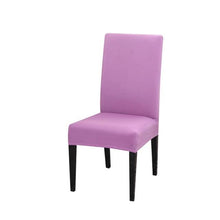 Load image into Gallery viewer, Solid Color Chair Covers Elastic Stretch Protection Case Slipcovers for Wedding Restaurant Home Kitchen Dining Chair Cover Dining Chair Slipcovers Stretch Parsons Chair Covers Sets Chiar Protector Removable Washable Elastic for Ktichen Dining Room
