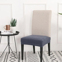 Load image into Gallery viewer, Solid  Dining Chair Cover Elastic Half-wraped Seat Case for Kichen Wedding Banquet Hotel Chair Cushions Cover Removable Washable Dining Room Chair Slipcovers Dining Chair Covers Parsons Chair Slipcover Stretch Chair Covers for Dining Room
