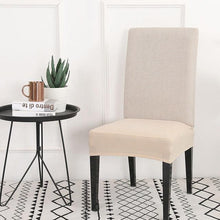 Load image into Gallery viewer, Solid  Dining Chair Cover Elastic Half-wraped Seat Case for Kichen Wedding Banquet Hotel Chair Cushions Cover Removable Washable Dining Room Chair Slipcovers Dining Chair Covers Parsons Chair Slipcover Stretch Chair Covers for Dining Room
