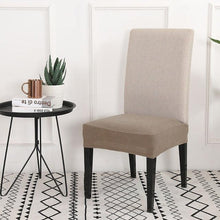Load image into Gallery viewer, Solid  Dining Chair Cover Elastic Half-wraped Seat Case for Kichen Wedding Banquet Hotel Chair Cushions Cover Removable Washable Dining Room Chair Slipcovers Dining Chair Covers Parsons Chair Slipcover Stretch Chair Covers for Dining Room
