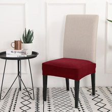 Load image into Gallery viewer, Solid  Dining Chair Cover Elastic Half-wraped Seat Case for Kichen Wedding Banquet Hotel Chair Cushions Cover Removable Washable Dining Room Chair Slipcovers Dining Chair Covers Parsons Chair Slipcover Stretch Chair Covers for Dining Room
