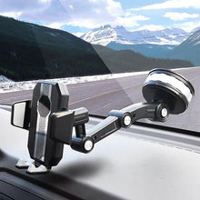 Load image into Gallery viewer, Solid &amp; Durable Car Phone Holder Mount for Dashboard Windshield Long Arm Strong Suction Cell Phone Car Mount
