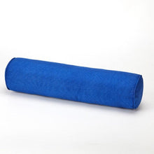 Load image into Gallery viewer, Solid Long Round Maternity Pillow Cotton linen Neck Headrest Body pillow Bed Chair Car Seat Backrest Sleeping Pillow Round Cervical Roll Cylinder Bolster Pillow with Removable Washable Cover, Ergonomically Designed  for Head Neck Spine
