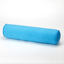 Load image into Gallery viewer, Solid Long Round Maternity Pillow Cotton linen Neck Headrest Body pillow Bed Chair Car Seat Backrest Sleeping Pillow Round Cervical Roll Cylinder Bolster Pillow with Removable Washable Cover, Ergonomically Designed  for Head Neck Spine
