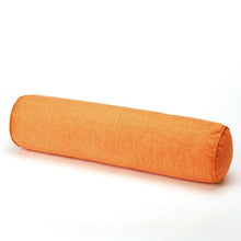 Load image into Gallery viewer, Solid Long Round Maternity Pillow Cotton linen Neck Headrest Body pillow Bed Chair Car Seat Backrest Sleeping Pillow Round Cervical Roll Cylinder Bolster Pillow with Removable Washable Cover, Ergonomically Designed  for Head Neck Spine
