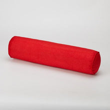 Load image into Gallery viewer, Solid Long Round Maternity Pillow Cotton linen Neck Headrest Body pillow Bed Chair Car Seat Backrest Sleeping Pillow Round Cervical Roll Cylinder Bolster Pillow with Removable Washable Cover, Ergonomically Designed  for Head Neck Spine

