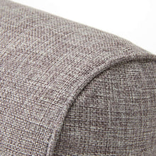 Load image into Gallery viewer, Solid Long Round Maternity Pillow Cotton linen Neck Headrest Body pillow Bed Chair Car Seat Backrest Sleeping Pillow Round Cervical Roll Cylinder Bolster Pillow with Removable Washable Cover, Ergonomically Designed  for Head Neck Spine
