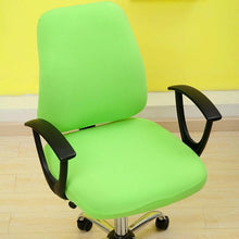Load image into Gallery viewer, Solid Office Computer Chair Cover Spandex Split Seat Cover Universal Office Anti Dust Arm Chair Cover Washable Removable Spandex Rotating Boss Chair Slipcovers Anti-dust Soft Desk Chair Seat Protector for Dogs Cats Pets
