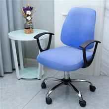 Load image into Gallery viewer, Solid Office Computer Chair Cover Spandex Split Seat Cover Universal Office Anti Dust Arm Chair Cover Washable Removable Spandex Rotating Boss Chair Slipcovers Anti-dust Soft Desk Chair Seat Protector for Dogs Cats Pets
