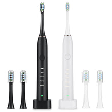 Load image into Gallery viewer, Sonic Electric Toothbrush For Adults Magnetic Charging Waterproof IPX7 Replacement Heads Set
