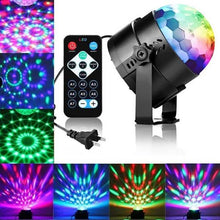 Load image into Gallery viewer, Sound Activated Rotating Disco Ball Party Lights Strobe Light
