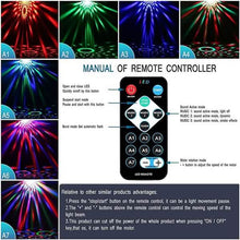 Load image into Gallery viewer, Sound Activated Rotating Disco Ball Party Lights Strobe Light
