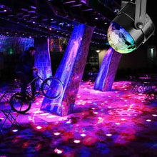 Load image into Gallery viewer, Sound Activated Rotating Disco Ball Party Lights Strobe Light
