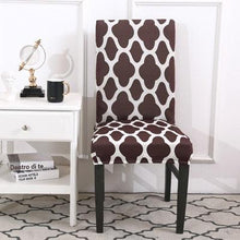 Load image into Gallery viewer, Spandax Stretch Dining Plaid Chair Cover for Sofa And Armchairs Chair Cover Living Room Cover For Office Chaircover Wedding Stretch Parsons Chair Slipcovers Removable Washable Kitchen Chair Protector Cover
