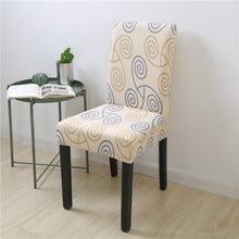 Load image into Gallery viewer, Spandex Chair Covers Printed Dining Room Stretch Seat Cover Chair Protective Case for Restaurant Banquet Kitchen Hotel  Stretch Spandex Removable Washable Dining Chair Protector
