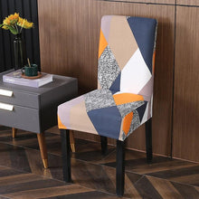 Load image into Gallery viewer, Spandex Chair Covers Printed Dining Room Stretch Seat Cover Chair Protective Case for Restaurant Banquet Kitchen Hotel  Stretch Spandex Removable Washable Dining Chair Protector
