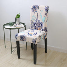 Load image into Gallery viewer, Spandex Chair Covers Printed Dining Room Stretch Seat Cover Chair Protective Case for Restaurant Banquet Kitchen Hotel  Stretch Spandex Removable Washable Dining Chair Protector
