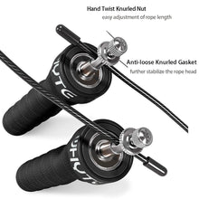 Load image into Gallery viewer, Speed Skipping Rope Jump Rope With Anti-Slip Handle For Double Unders Adjustable Heavy Speed Jump Rope Handles With Removable Weights For Women Men Sport Outdoor Workout Skipping Rope
