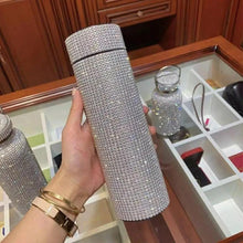 Load image into Gallery viewer, Sport Sterlling Creative Diamond Thermos Bottle Water Bottle Stainless Steel Smart Temperature Display Vacuum Flask Mug Gift for Men Women
