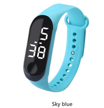 Load image into Gallery viewer, Sport Women Workout Watch LED Luminous Electronic Sensor Watches Casual Bracelet Wrist Watch Digital Watch Ultra-light Silicone Strap Comfortable Wristwatch Digital LED Sports Universal Womens Kids Watch
