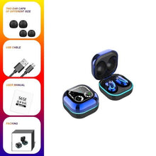 Load image into Gallery viewer, Sports Black Headphones Wireless Wearable Music Player Built-in Memory Sweatproof  WaterproofWireless Bluetooth Headphones 5.1 Gaming Headset In Ear HiFi Sports Noise Cancel Earphone For Smartphones LED Display For Sports Running Workout
