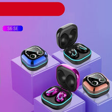 Load image into Gallery viewer, Sports Black Headphones Wireless Wearable Music Player Built-in Memory Sweatproof  WaterproofWireless Bluetooth Headphones 5.1 Gaming Headset In Ear HiFi Sports Noise Cancel Earphone For Smartphones LED Display For Sports Running Workout
