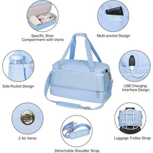 Load image into Gallery viewer, Sports Travel Duffel Bag with USB Charging Port
