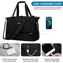 Load image into Gallery viewer, Sports Travel Duffel Bag with USB Charging Port

