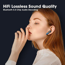 Load image into Gallery viewer, Sports WearableWireless  Headphones Fast Conecting Music Sweatproof Wireless Earbuds Smart LED Display Bluetooth Earphones HD Call Headphone With Microphone Touch Control Waterproof Headset With Charging Case 300mAH
