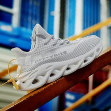 Load image into Gallery viewer, Spring Breathable Men's Sneakers Mesh Casual Shoes Blade Design Tenis Sneakers Summer White Outdoor Running Tennis Blade Sneakers Sport Fashion Comfortable Casual Gym Sneakers
