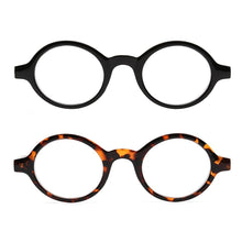 Load image into Gallery viewer, Spring Hinge Round Style  Reading Glasses For  Women And  Men Diopter Magnifier  Glasses In  Black   Sunglasses For Ladies Eyewear Small Frame  Glasses
