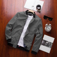 Load image into Gallery viewer, Spring Men's Classic Jacket Male Casual Elegant Slim Fit Coats Jacket Male Casual Hip Hop Slim Fit Men Autumn Plus Size Lightweight Clothing
