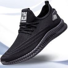 Load image into Gallery viewer, Spring New Men Sneakers White Fashion Flat Casual Mesh Breathable Walking Sneakers Lightweight Running Trainers Mesh Comfortable Sport Fashion Lace Up Mens Sneakers
