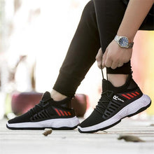 Load image into Gallery viewer, Spring New Men Sneakers White Fashion Flat Casual Mesh Breathable Walking Sneakers Lightweight Running Trainers Mesh Comfortable Sport Fashion Lace Up Mens Sneakers
