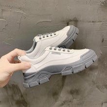 Load image into Gallery viewer, Spring Summer Lace-up White Women Flat Leather Shoes White Board Casual Shoes Women Sneakers Casual Everyday Walking Fashionable Shoes
