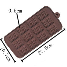 Load image into Gallery viewer, Square Chocolate Mold Chocolate Cake Soap Mold Baking Ice Tray Mould Baking Mould Cake Decorating Silicone Fondant Coffee Molds Chocolate Molds Silicone Candy Molds Silicone Break Apart Chocolate Mold
