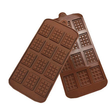 Load image into Gallery viewer, Square Chocolate Mold Chocolate Cake Soap Mold Baking Ice Tray Mould Baking Mould Cake Decorating Silicone Fondant Coffee Molds Chocolate Molds Silicone Candy Molds Silicone Break Apart Chocolate Mold
