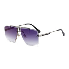 Load image into Gallery viewer, Square Sunglasses for Men Classic Oversized Sun Glasses Men And Women New Fashionable Street Snap Style New Frameless Sunglasses New Popular Square Shape Sunglasses For Men &amp; Women
