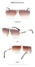 Load image into Gallery viewer, Square Sunglasses for Men Classic Oversized Sun Glasses Men And Women New Fashionable Street Snap Style New Frameless Sunglasses New Popular Square Shape Sunglasses For Men &amp; Women
