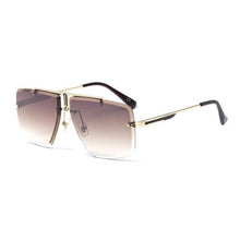 Load image into Gallery viewer, Square Sunglasses for Men Classic Oversized Sun Glasses Men And Women New Fashionable Street Snap Style New Frameless Sunglasses New Popular Square Shape Sunglasses For Men &amp; Women
