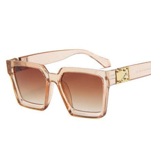 Load image into Gallery viewer, Square Sunglasses For Women Luxury Women Eyeglasses Sunglasses Square Metal Punk Rock Hip hop Glasses Men Women High Quality Designer Sunglasses For Men New Decent Design
