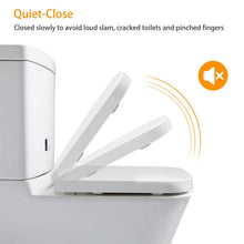 Load image into Gallery viewer, Square Toilet Seat with Grip-Tight Seat Bumpers
