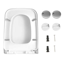 Load image into Gallery viewer, Square Toilet Seat with Grip-Tight Seat Bumpers
